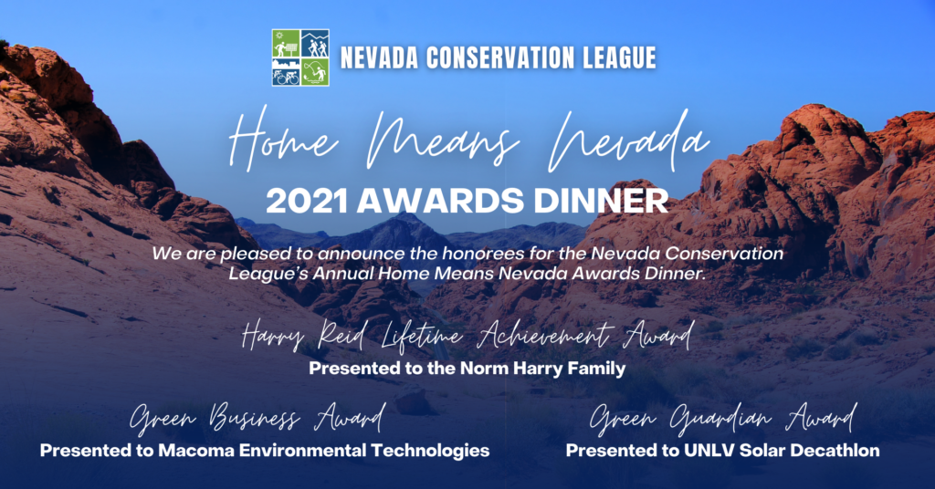 Nevada Conservation League Announces Environmental Leaders Being